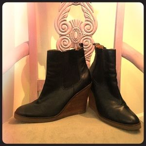 Lucky Brand Leather Ankle Boots